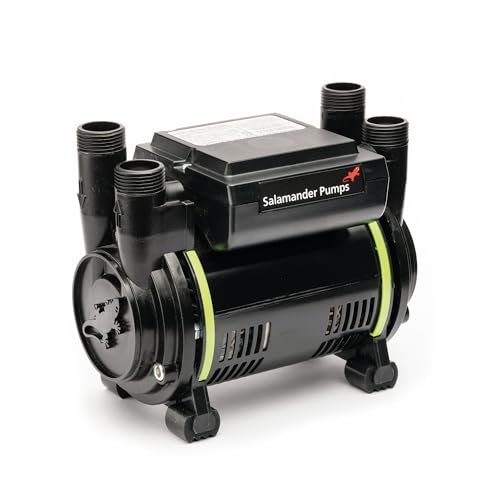 Salamander Pumps - CT80 Bathroom Pump - 2.6 Bar Pressure - Twin End - Suitable for Positive Head, Gravity Fed Systems Only - WRAS Approved