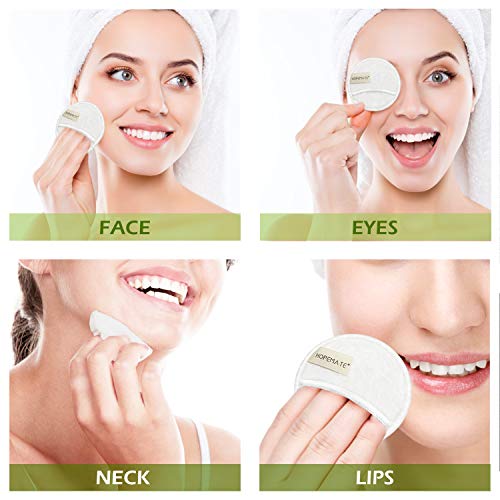 10 Pezzi Dischetti Struccanti Lavabili in Fibra di...