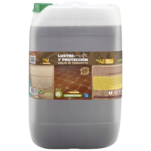 Monestir - LUCER Lustre y Protección para Suelos Terracotta o Barro. Acabado MATE - 25 Litros
