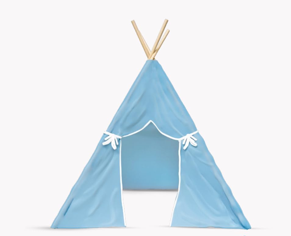 Cabana Infantil Tenda Barraca De Algodão Azul Bebê Nash