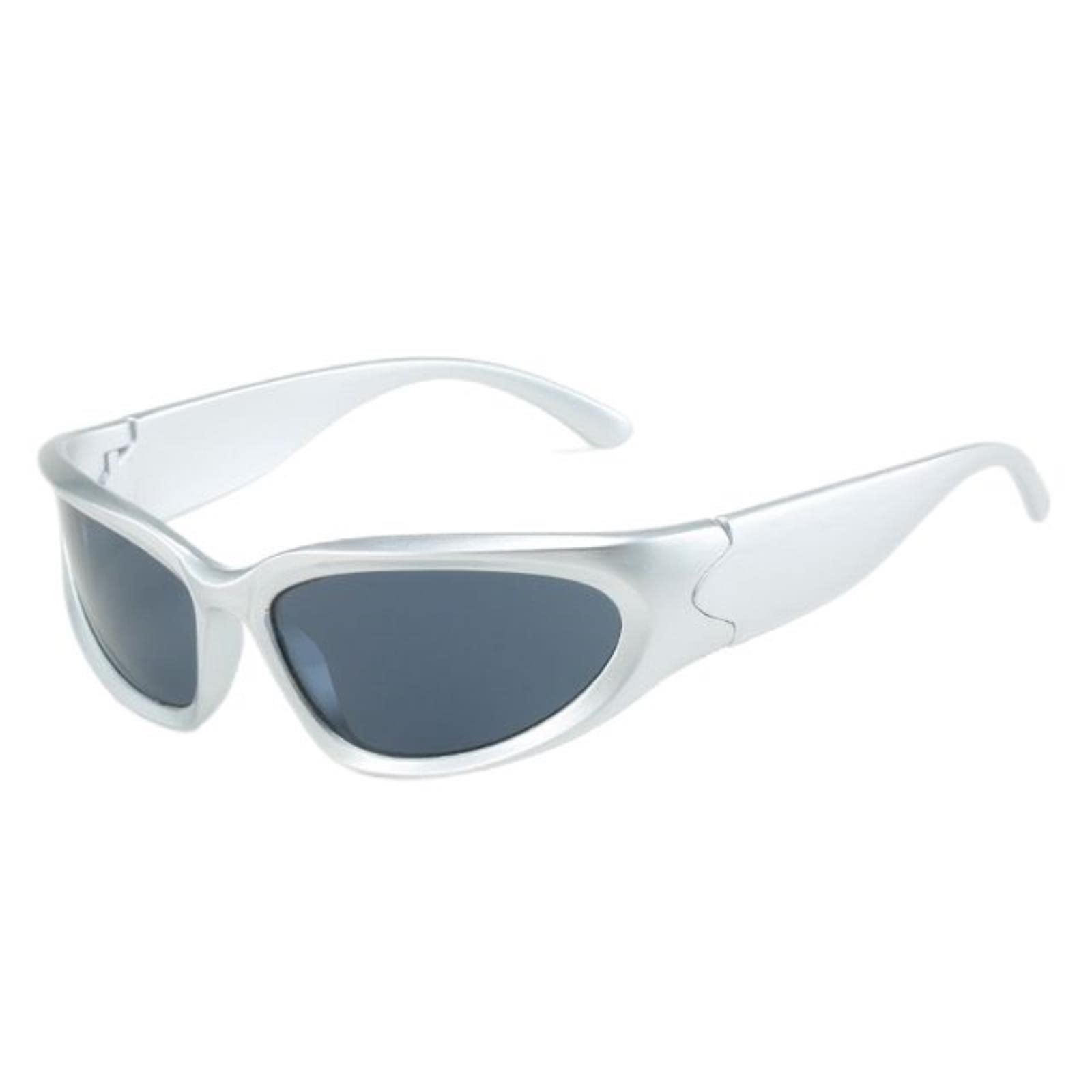 vfdaSWQQ Cycling Goggles, Sunglasses Men Outdoor Bicycle Cycling Sports Women Vintage Shades Fashion Punk Goggle Eyewear-C6