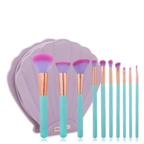 Ensemble de 10 pinceaux de maquillage complet pour débutants avec outils