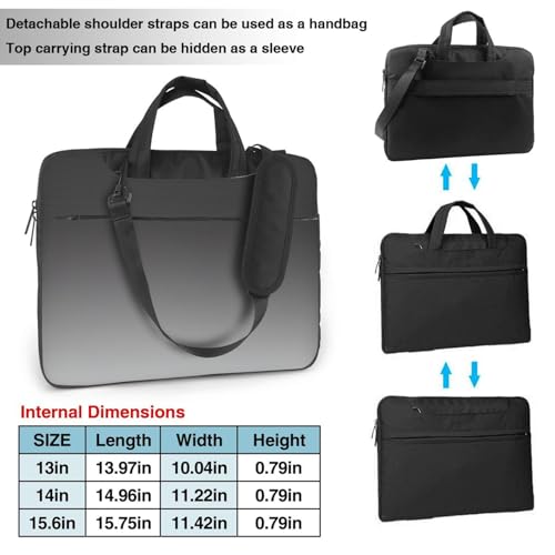 Sac ordinateur portable imprimé dégradé chic pour le bureau - 4