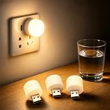 4 Pcs Small USB Night Light, LED Mini Light Bulb, Plug in Night Light