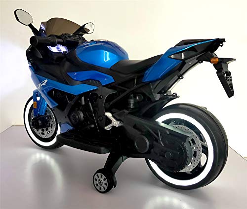 TAMCO 12V Ride on motorcyclewith Hand Racing /Foot Brake/Light Wheel/PU seat/Bluetooth Kids Ride on Toys - Thumbnail 6