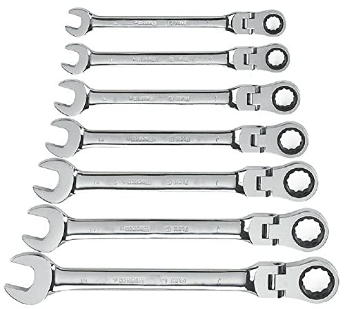 Set de 7 llaves de carraca métricas 10mm a 19mm miniatura 2