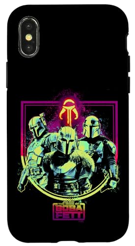 Coque iPhone XS Star Wars Boba Fett rigide et ajustée motif Mandalorien
