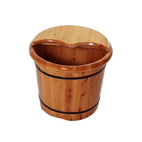 Tina de Madera para Spa de Pies con Tapa