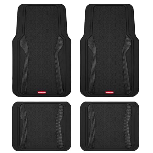 Rubbermaid Car Floor Mats Full Set, Premium Heavy Duty All-Weather