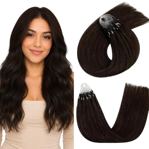 Easyouth 20In Micro Bead Hair Extensions Brown Cold Fusion Hair Extensions