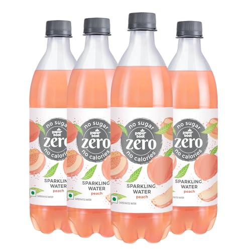 Paper Boat Zero Peach Sparkling (Soda) Water - Pack of 4, 600 ml Each| Zero Sugar, Zero Calories | Sugar Free | Flavoured Carbonated Water | No Aspartame (B0CX5BXZ4H) Amazon Price History, Amazon Price Tracker