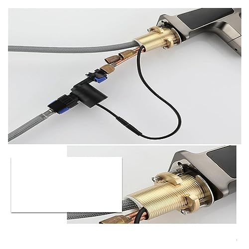 Robinet d'évier de cuisine LED blanc avec douchette rotative 360