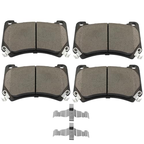 Image of SCITOO D1396 Front Ceramic Brake Pads Sets w /Hardware Replacement For Hyundai For Equus 2011,For Hyundai For Genesis 2009-2014