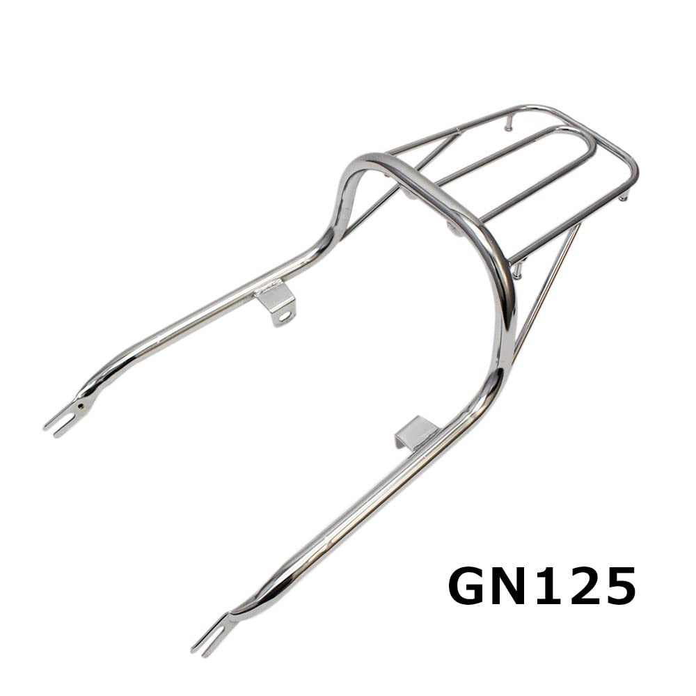 Amazon | GN125 対応 リアキャリア リア キャリア メッキ シルバー