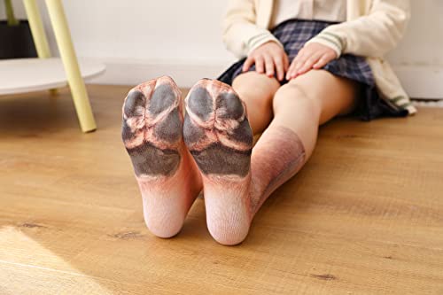 Marjunsep 8 Pairs Funny Socks Gifts For Adults Kids Teens Boys Girls Animal Paw Feet Socks Silly Novelty Crazy Crew Socks (35Cm, Dinosaur Cat Tiger Leopard Eagle Dog Orange Cat Camel) #TOP4