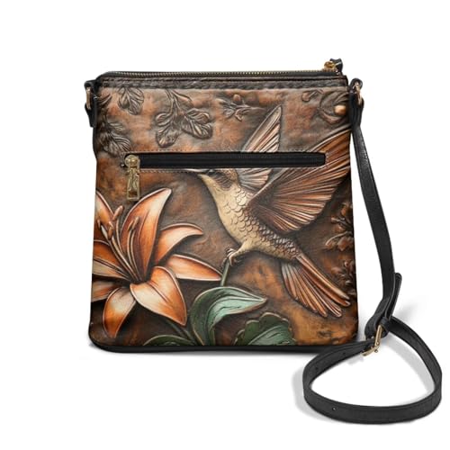 HUGS IDEA Women's Crossbody Purse for Work Large Leather Handbag with Adjustable Shoulder Strap2