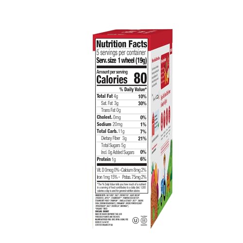 Once Upon a Farm Organic Tractor Wheels Toddler Bar, Strawberry, Pumpkin & Beet | 8 boxes - Image 4