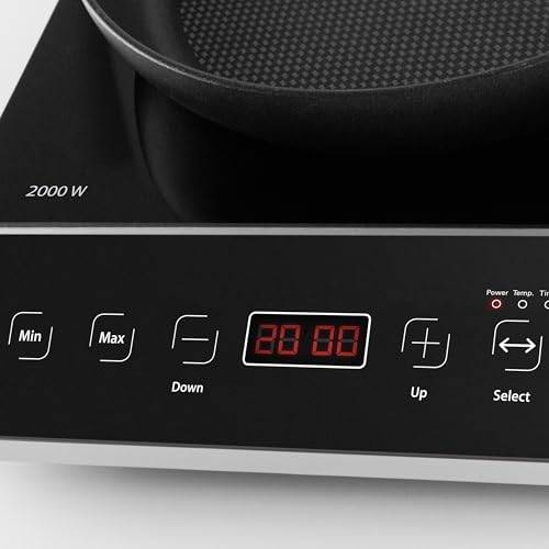 CASO Touch 3500 Induktionskochplatte doppelt mobil, Sicherheitsschalter, 60-240°C, 6 Stufen, Timer...