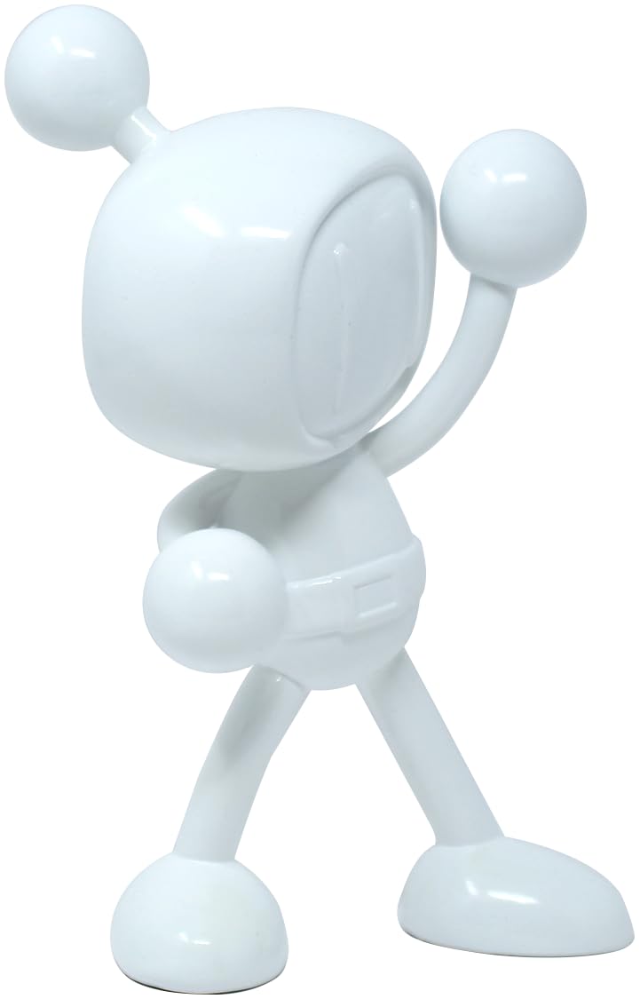 Neamedia Bomberman Scultura Icons - Statua 25 cm - Oggetto Retro Design Moderno e Deco - Retrogaming Icons (BIANCO)