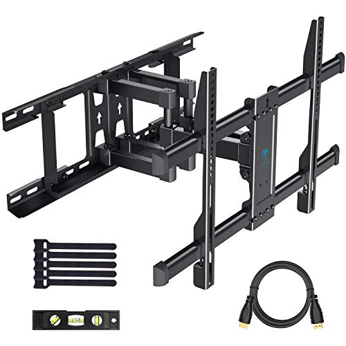 PERLESMITH Full Motion TV Wall Mount Bracket with Tilt Swivel Extension Articulating Arms