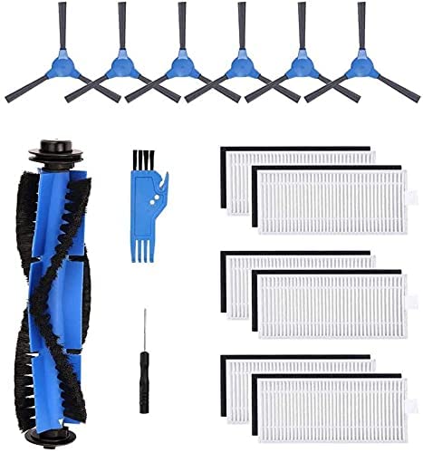 JJ NeumannReplacement Parts Accessories Compatible with Dser Robot Vacuum RoboGeek 20T, RoboGeek 21T, RoboGeek 22T, RoboGeek 23T (13 Pcs Value Pack)