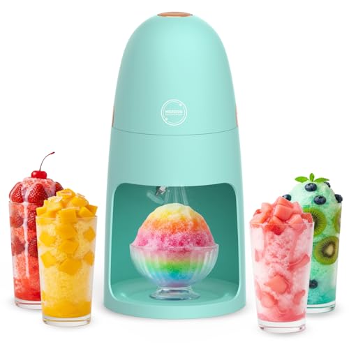 Mojoco Shaved Ice Machine - Electric Ice Shaver Machine with