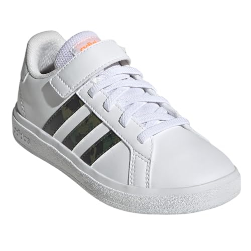 adidas Kids Boys Grand Court 2.0 El Slip On Sneakers Shoes Casual - White2