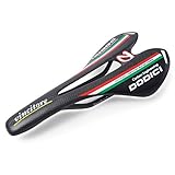 ThinkTop Full Carbon Fiber Bicycle Seat Saddle, Lightweight MTB Road Bike Saddles Hollow Design Breathable Mountain Bike BMX Racing Saddle