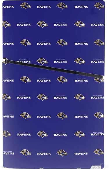 Skinit Decal Gaming Skin Compatible with PS5 Slim Digital Edition Console - Officially Licensed NFL Baltimore Ravens Blitz Series Design