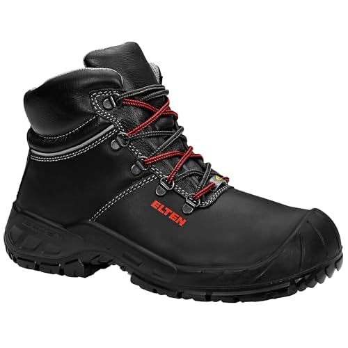 ELTEN Sicherheitsschuhe RENZO XXW Low ESD S3, Herren, Leder, Stahlkappe, leicht, robust, Schwarz, Größe: 46 8 ELTEN Sicherheitsschuhe RENZO Mid ESD S3, Herren, Leder, Stahlkappe, leicht, robust, Schwarz, Größe: 44