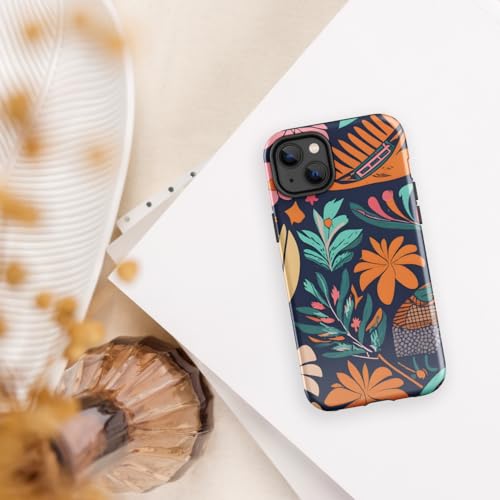 Coque rigide pour iPhone 15 finition Traveler multicolore aux finitions ajustées