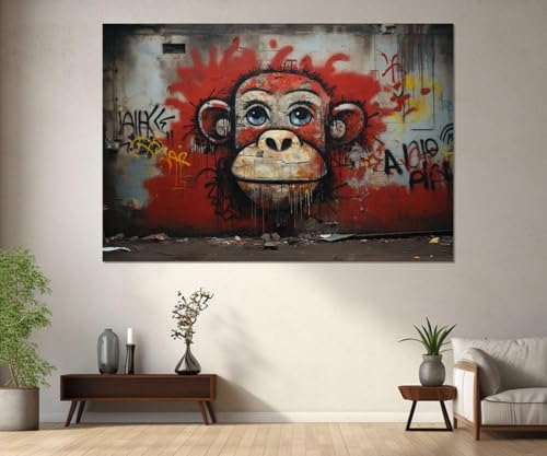 Singe ennuyé affiche moderne pour exprimer votre style