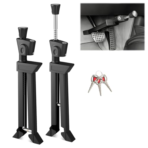 Brake Pedal Lock, Car Anti Theft Device, Heavy-Duty Retractable Car