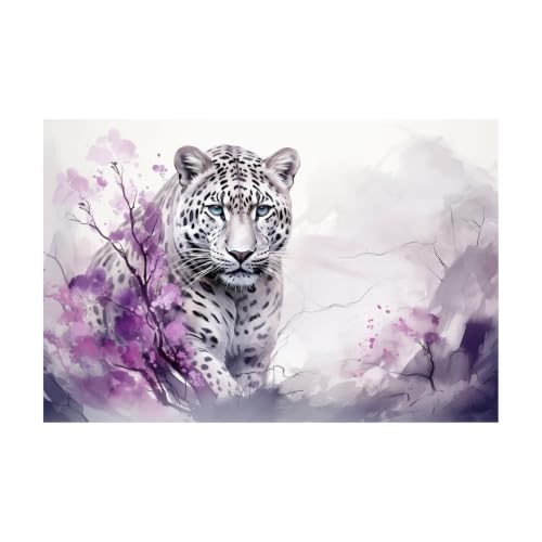Canvas decorativo de acuarela violeta de 40x60 cm para decoración del hogar