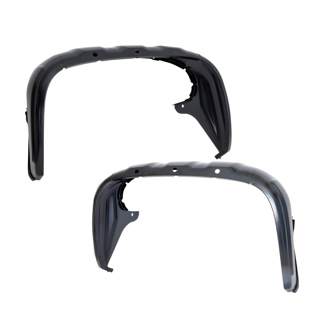 For GMC Sierra 2500 HD/3500 HD 2011 2012 2013 2014 Fender Trim Driver and Passenger Side | Pair Rear | Single Rear Wheels | Long Bed | Metal |