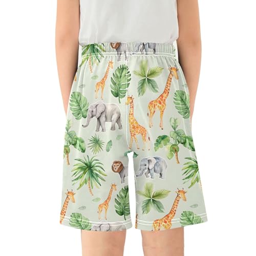 Cute African Animals A Short Pajama Pants Bottoms Soft Sleepwear with Pockets2