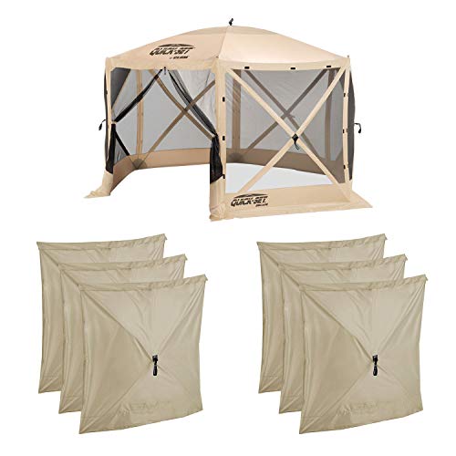 Clam Quick Set Escape Portable Canopy Shelter + Wind & Sun Panels