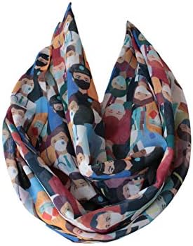 Etwoa's Healthcare Fighters Design Infinity Circle Loop Scarf image 4