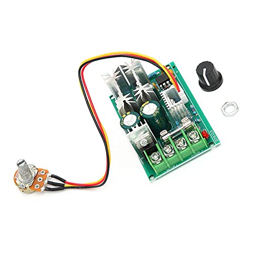 Garosa DC Motor Speed Controller with Knob 20A PWM Module from 10V to 60V for DIY Tools and Industrial Equipment