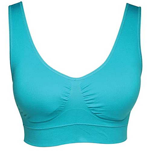 Genie Bra Womens 3 Pack - Wireless Bra For Women, Solid Color Seamless Bra - Brights - Medium #TOP7