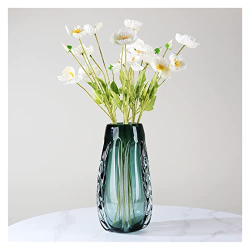 Lijiaxiuyc-101 florero Florero Verde esmaltado de Color Moderno y Sencillo, decoración for habitación, Porche, Mueble de TV, arreglo Floral hidropónico, Flor jarrones para Flores(Grande)