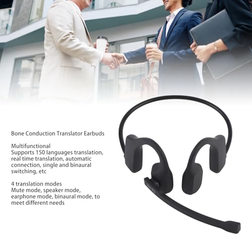 Écouteurs de traduction Bluetooth 5.3 dispositif de traduction haute précision voyage