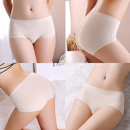 Image of Women's Seamless Hipster Ice Silk Panty, Briefs Woman String Panty (Pack of 3 Multicolor)
