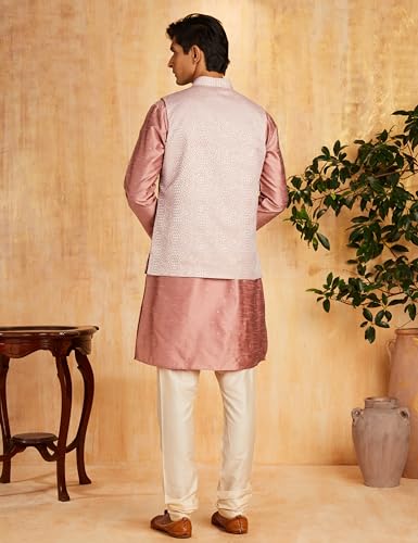 Image of Amazon Brand - Symbol Men's Cotton Blend Printed Kurta Pyjama Set