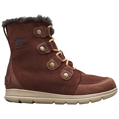 Sorel Explorer Joan Waterproof Botas de invierno impermeables para mujer, Marrón (Burro), 36 EU