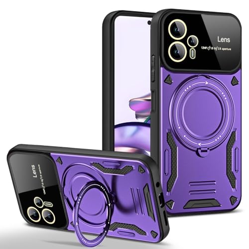 Coque Moto E22 4G et E22i violette rigide en silicone antichoc avec béquille