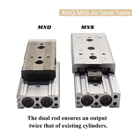 Vérin pneumatique double tige HLS6X10S pour un guidage linéaire stable - 3