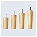 Furniture Legs ,Pieds De Meubles 4 pièces M6 / M8 / M10 Vis de chêne meubles jambes de style européen Style caoutchouc conique bois canapé en bois de jambe pour meubles de table meubles de meubles lev