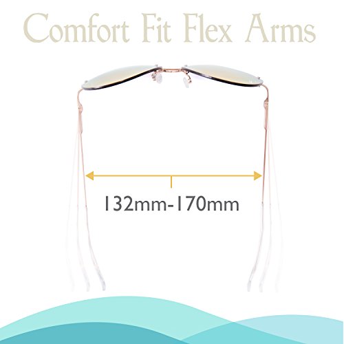 SUNLOUNGER Womens Oversized Aviator Sunglasses – Gradient Brown Lens on Gold Frame4