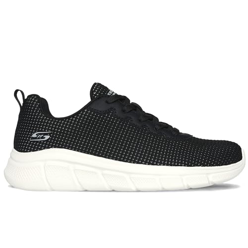 Skechers Skechers Women BOBS B Flex Visionary Essence, Black Knit White Trim, 9 UK